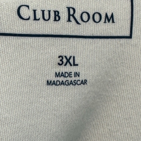 Club Room Short Sleeve Polo Shirt - Bright White - size 3XL - Picture 4 of 7